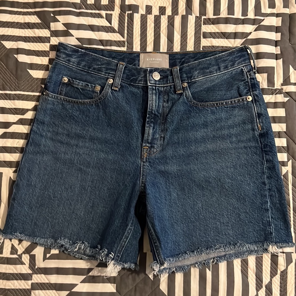Everlane Dark Blue Jean Shorts